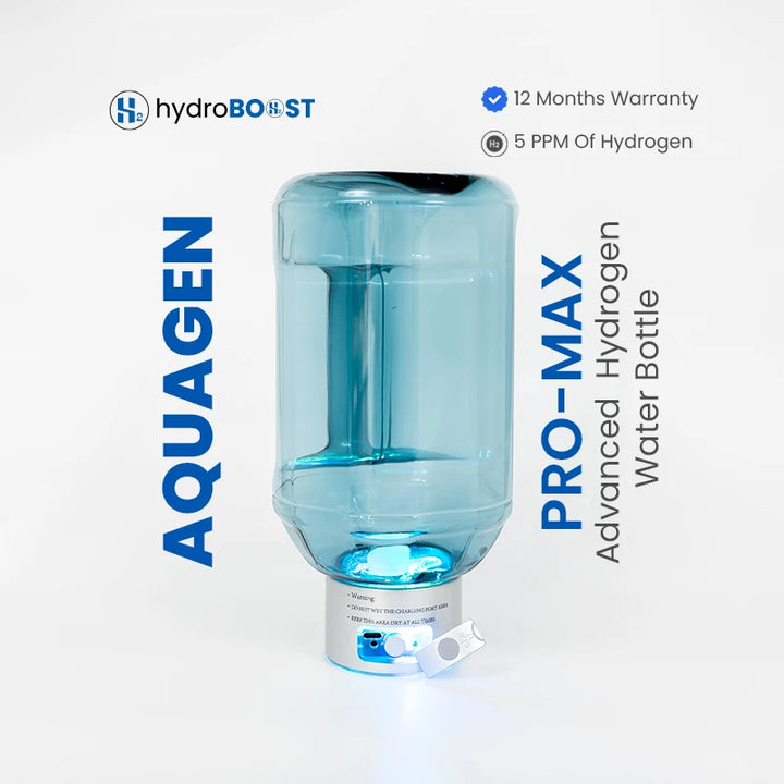 Hydroboost AquaGen ProMax Advanced Hydrogen Water Bottle 5000ppb.