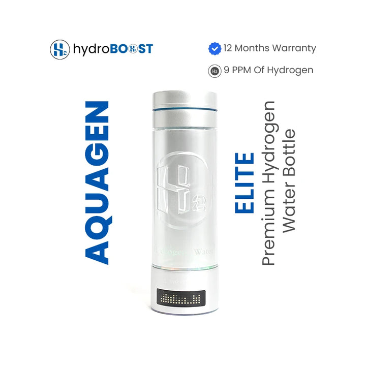 HydroBoost AquaGen Elite Premium Hydrogen Bottle – Smart technology with 3000–9000ppb range for enhanced hydration and antioxidant benefits