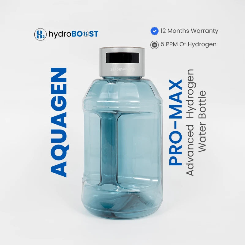 HydroBoost AquaGen ProMax Advanced Hydrogen Bottle – 5000ppb hydrogen-infused water for enhanced wellness and cellular hydration