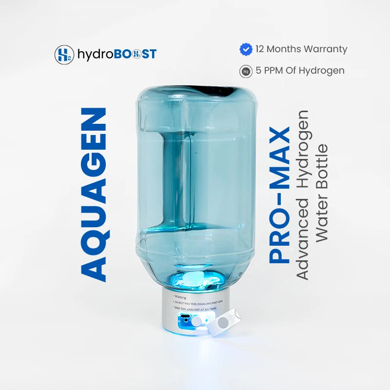 HydroBoost AquaGen ProMax Hydrogen Water Bottle 5000ppb – Advanced hydration solution with high-concentration molecular hydrogen
