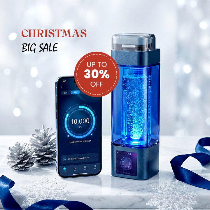AquaGen Connect - Smart Hydrogen Bottle & Inhaler (10000 PPB)